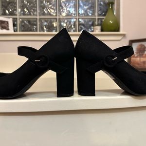 Black Suede Mary Jane’s